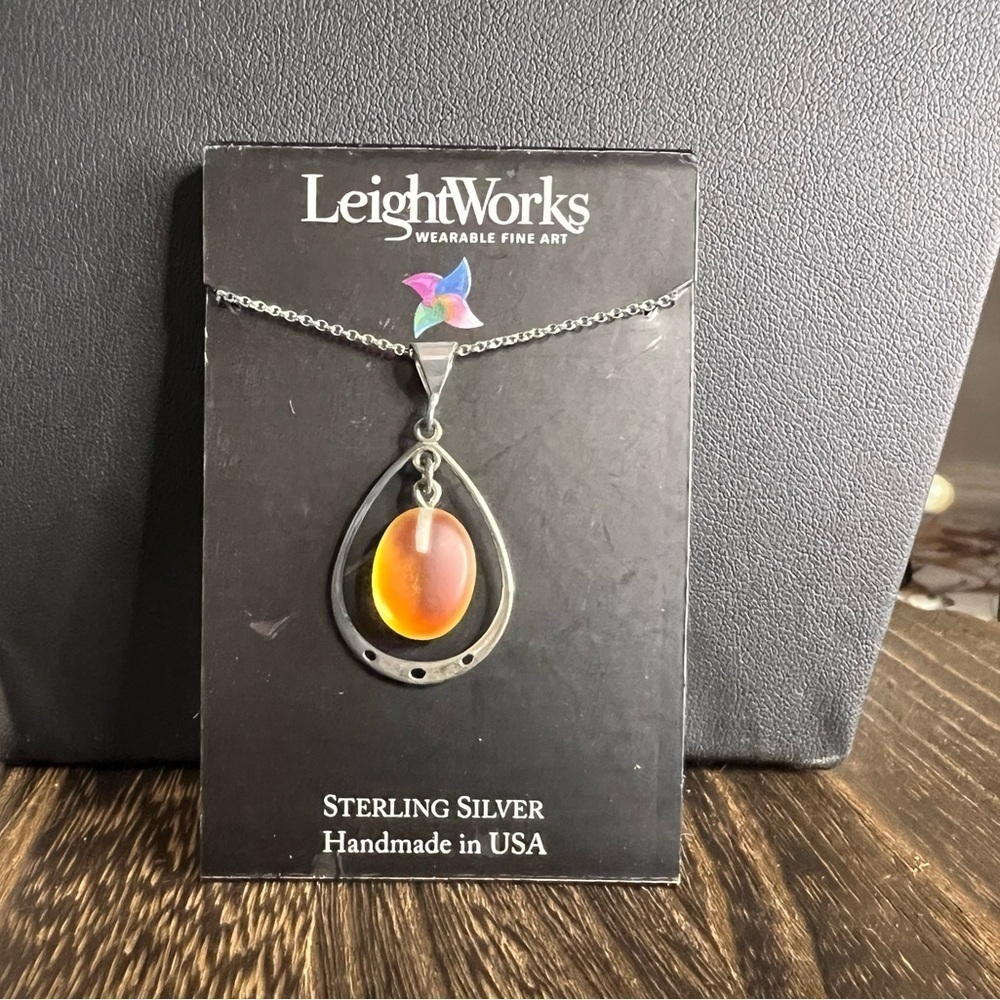 LeightWorks Wearable Fine Art Sterling Silver Necklace N13 B20